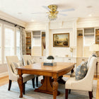 Brass Crystal Fandelier 48"