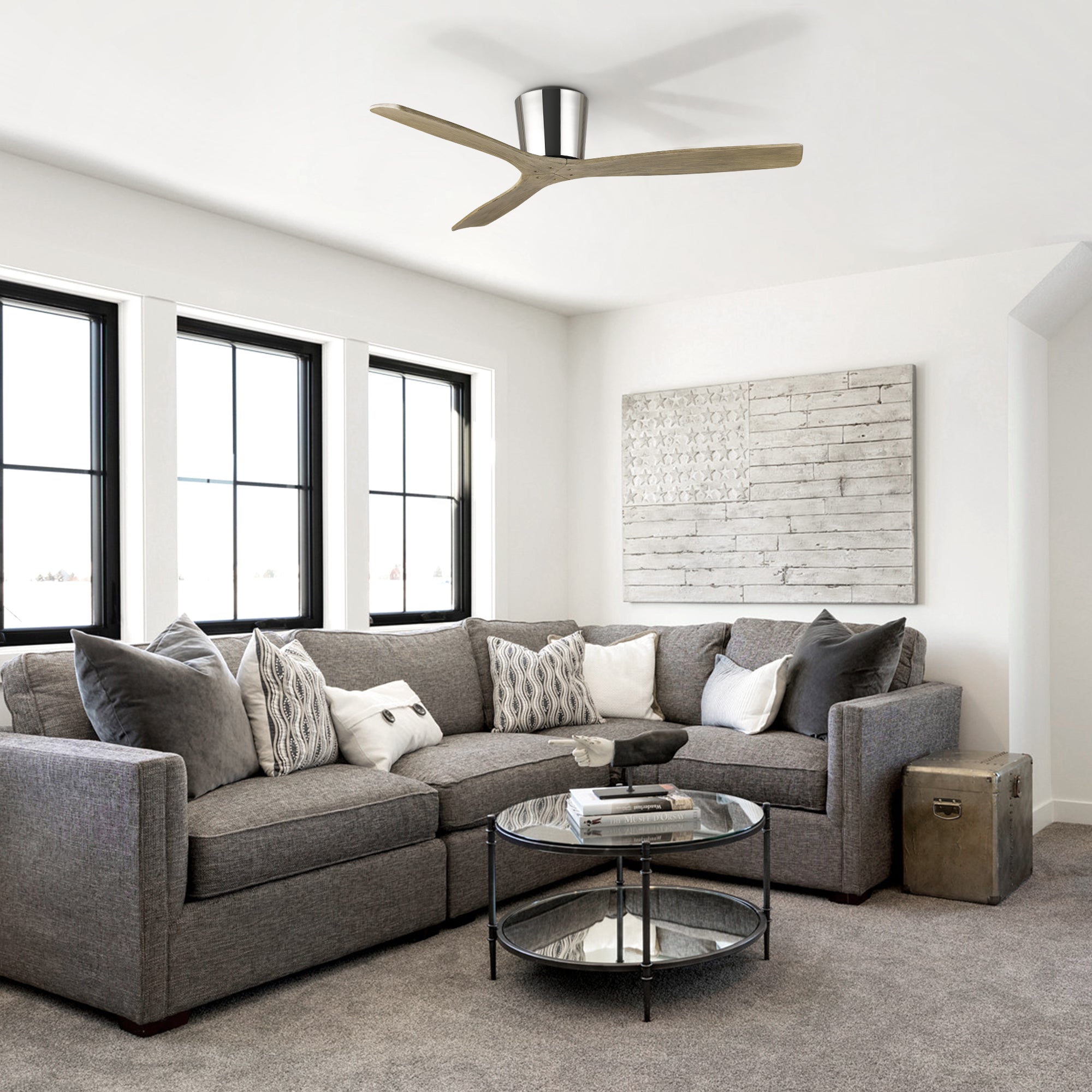 Ward Flush Ceiling Fan 54B