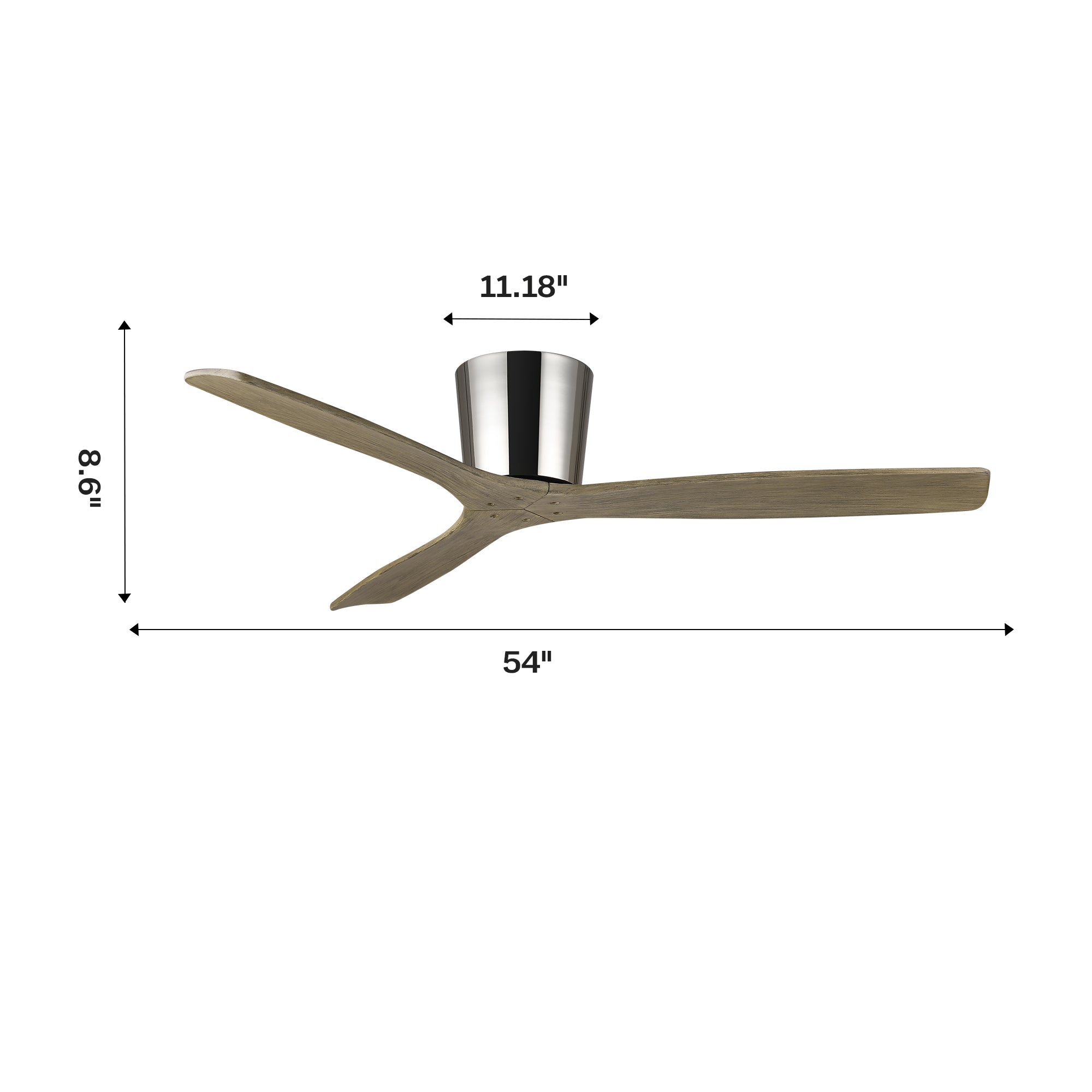 Ward Flush Ceiling Fan 54B