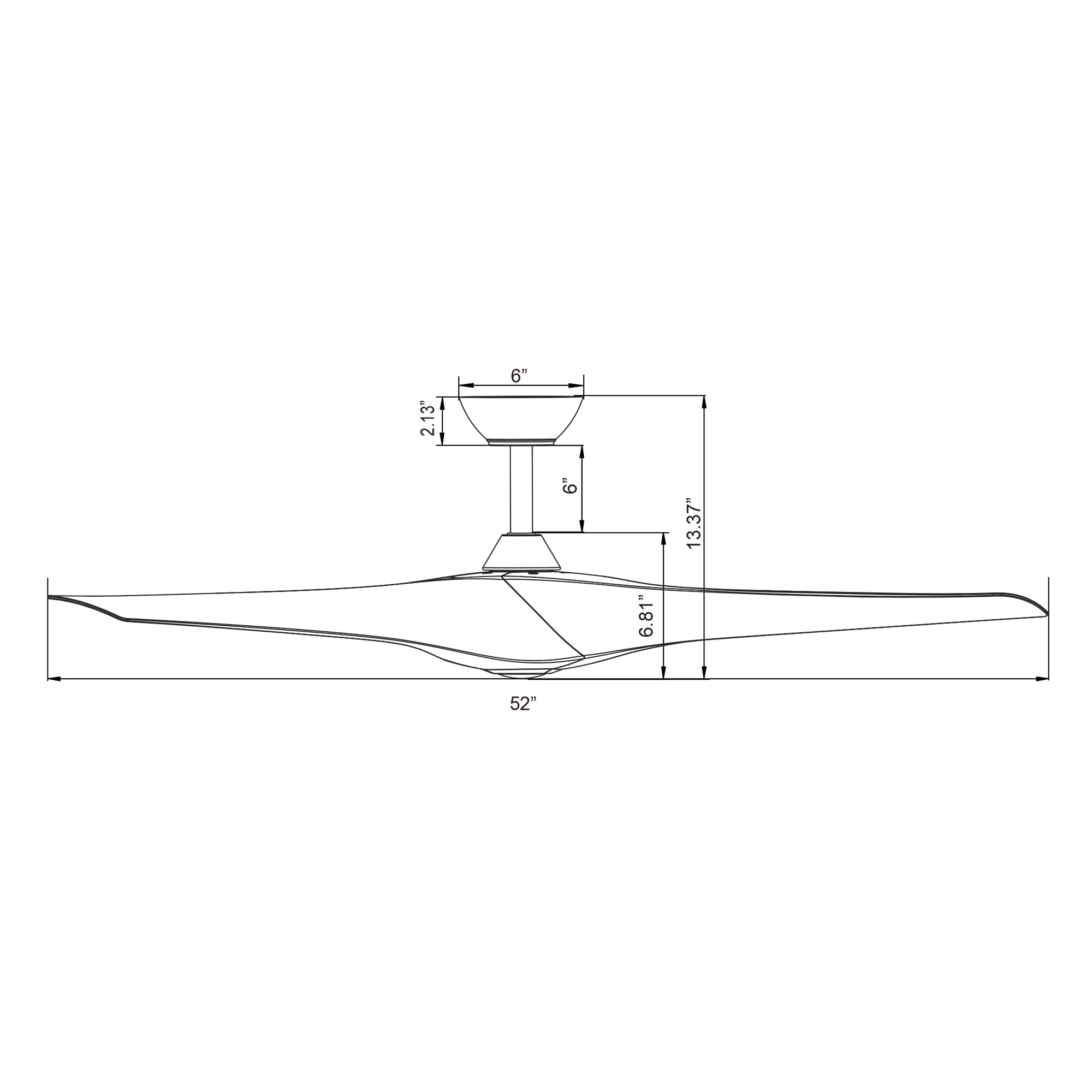 Wesley Ceiling Fan 52"