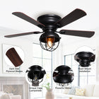 SereneLux Ceiling Fan with Light 42"