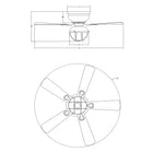 SereneLux Ceiling Fan with Light 42"