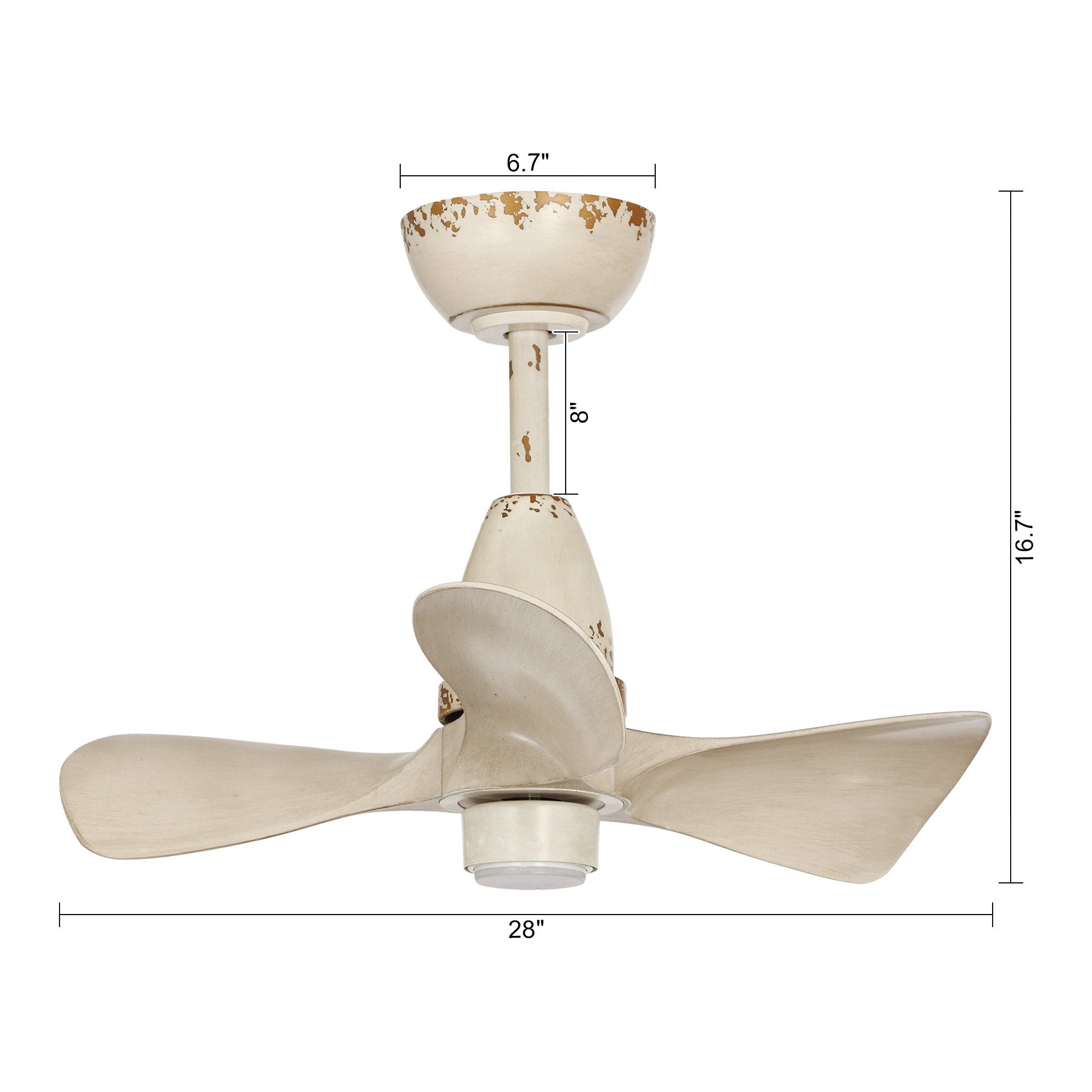 28" Kwang Farmhouse LED Ceiling Fan