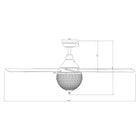 Varanasi Ceiling Fan with Light 52"