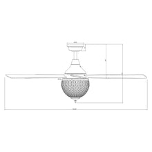 Varanasi Ceiling Fan with Light 52"