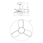 Mignon Mini White Modern Fan 28" - Perimost