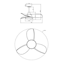 Mignon Mini White Modern Fan 28" - Perimost