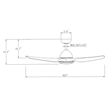 Breeze White Ceiling Fan 52"