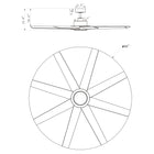 Modern 8-Blade Fan 60"