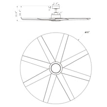 Modern 8-Blade Fan 60"