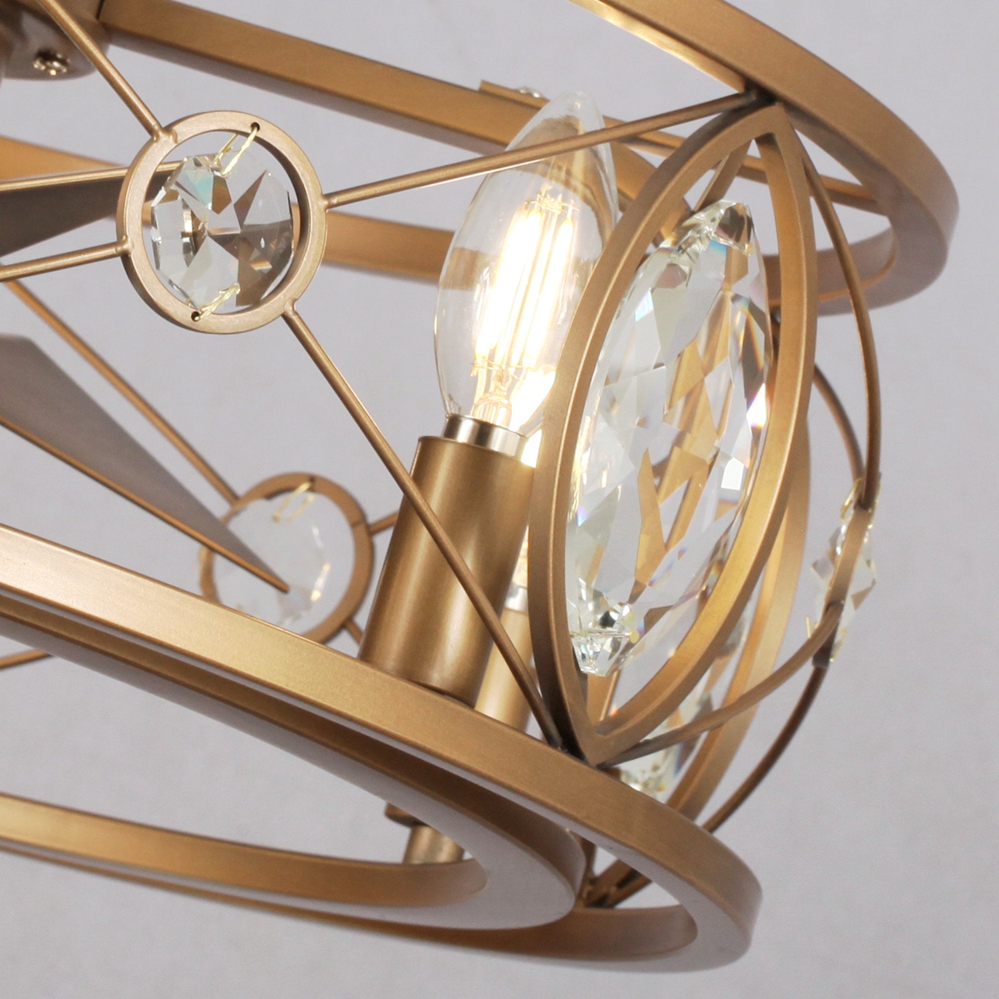 Kashmir Crystal Fandelier 22"