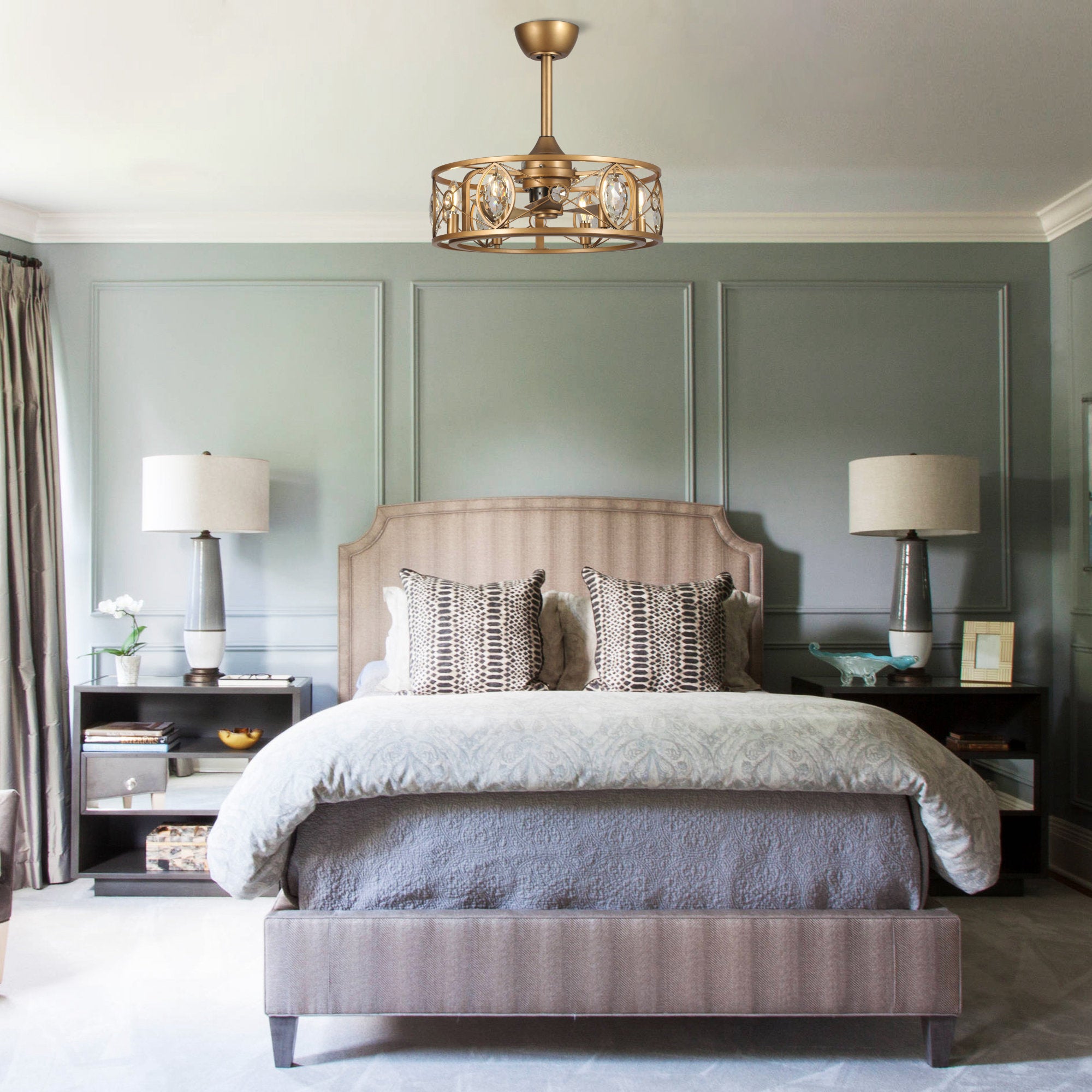 Kashmir Crystal Fandelier 22"