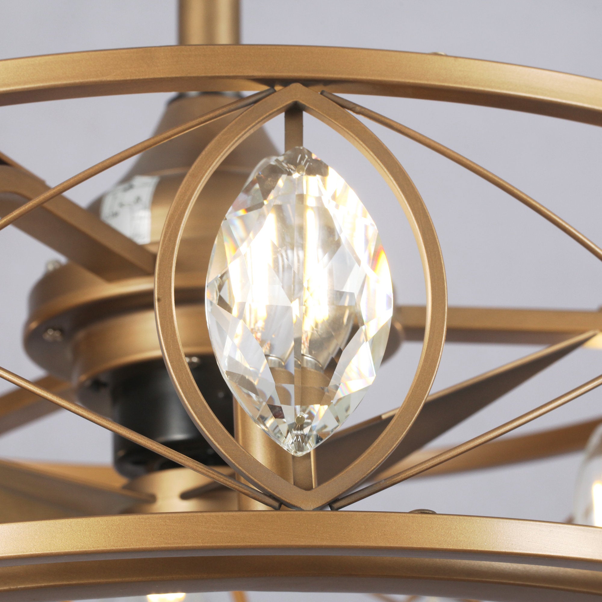 Kashmir Crystal Fandelier 22"