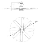 Antone Ceiling Fan with Light 60"