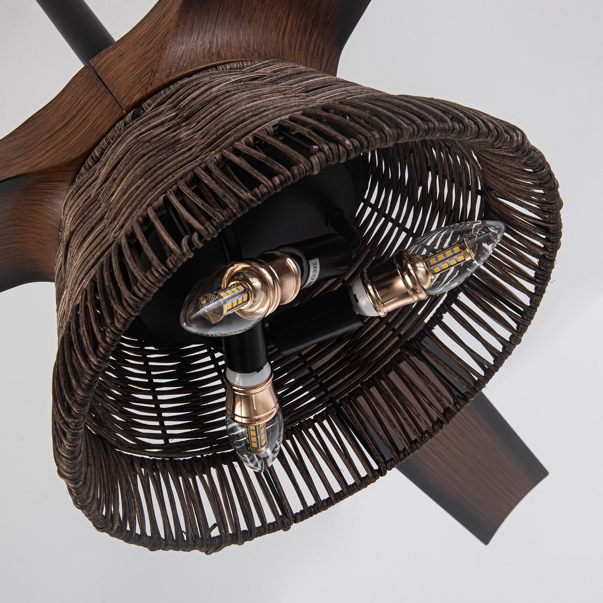 Farmhouse Ceiling Fan with Light 60"