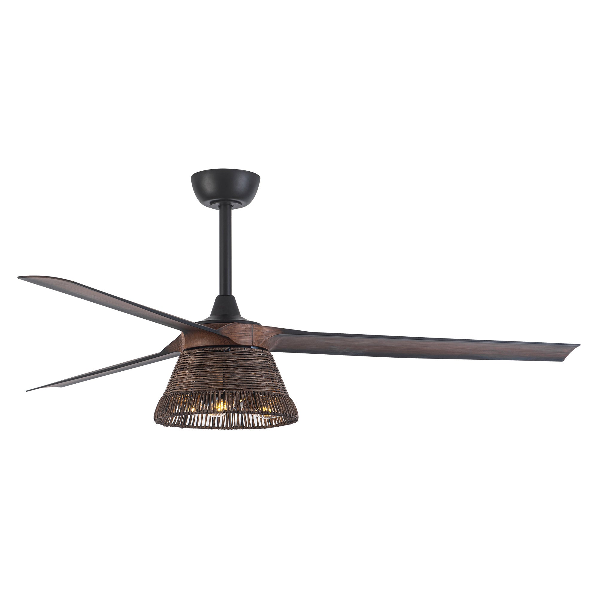 Farmhouse Ceiling Fan with Light 60"