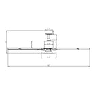 Godavari Ceiling Fan with Light 65"