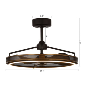 27" Jarpur Ceiling Fan with LED