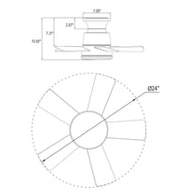 Farmhouse Iron Mini Fan 24B