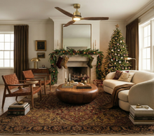 Louise Wooden-Blade Fan 56" - Brass