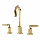 High Arc Lever Handle Widespread Bathroom Faucet – Brushed Brass