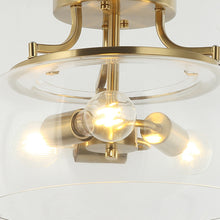 Clara Brass Semi-Flush Mount 13"