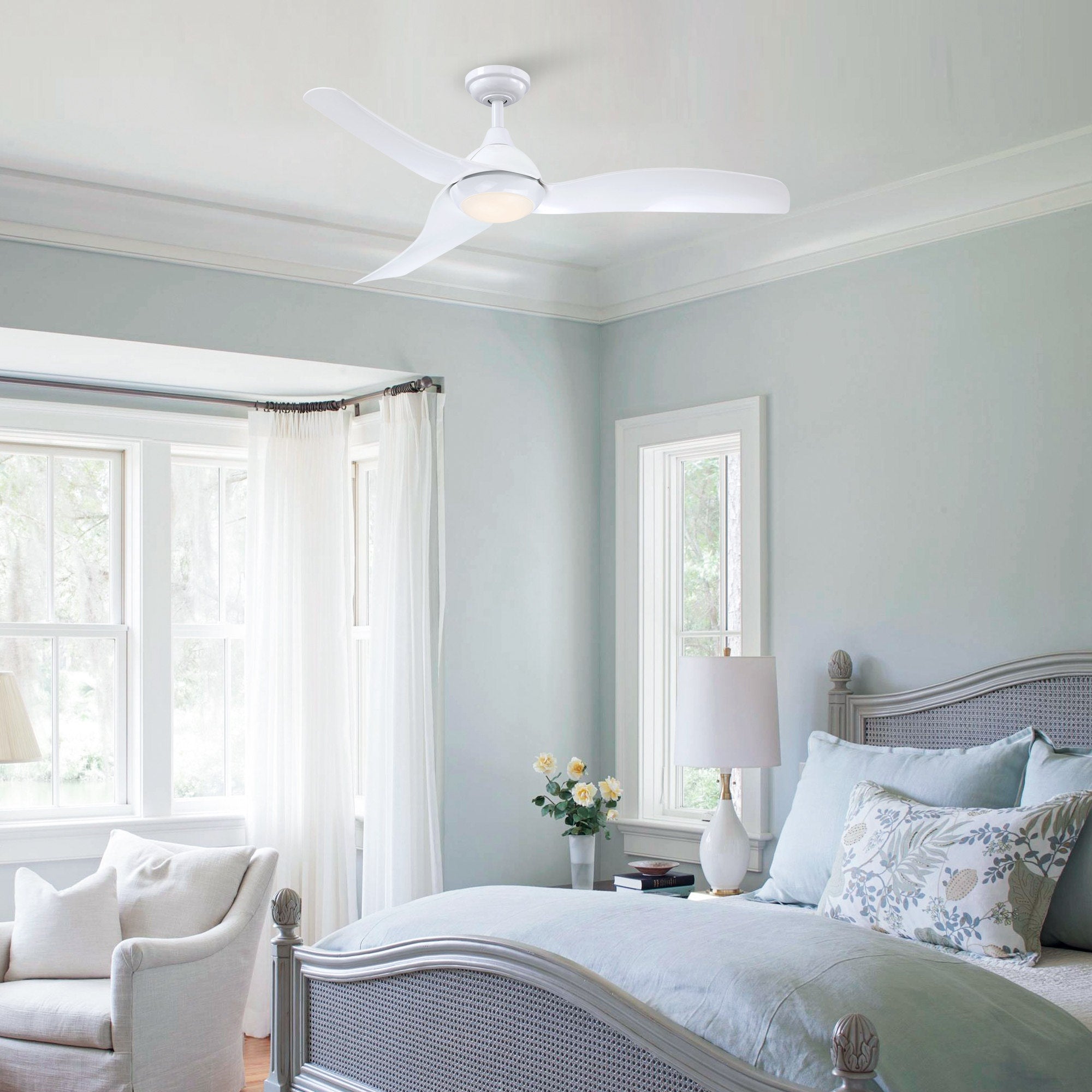 Industrial Ceiling Fan with Light 52B