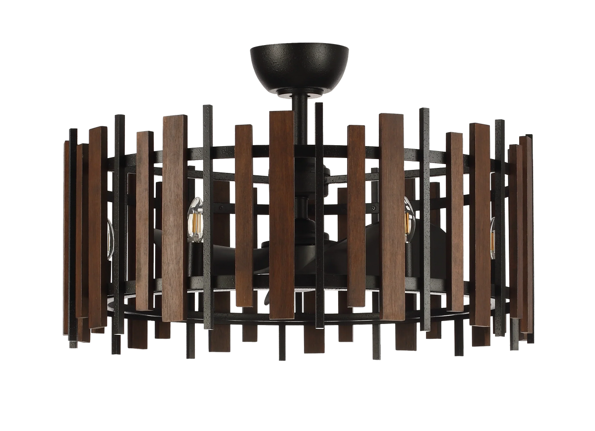 Pulse Black LED Fandelier 31"