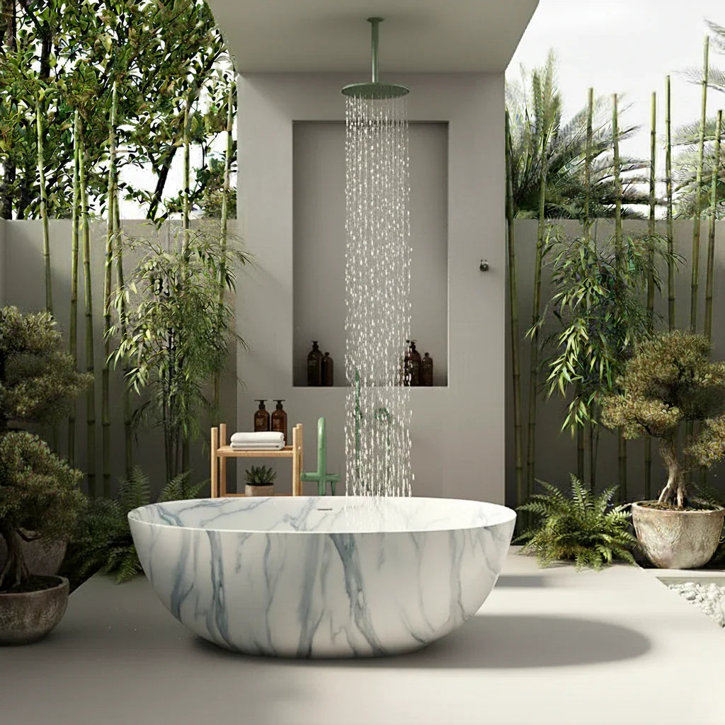 68" PM Litho Freestanding Tub