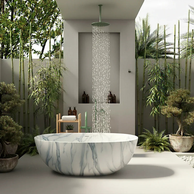 68" PM Litho Freestanding Tub