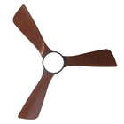 Modern three-blade wooden ceiling fan blade set with a circular center mount