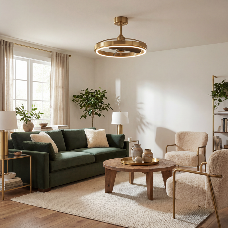 Arthur Industrial DC Fandelier