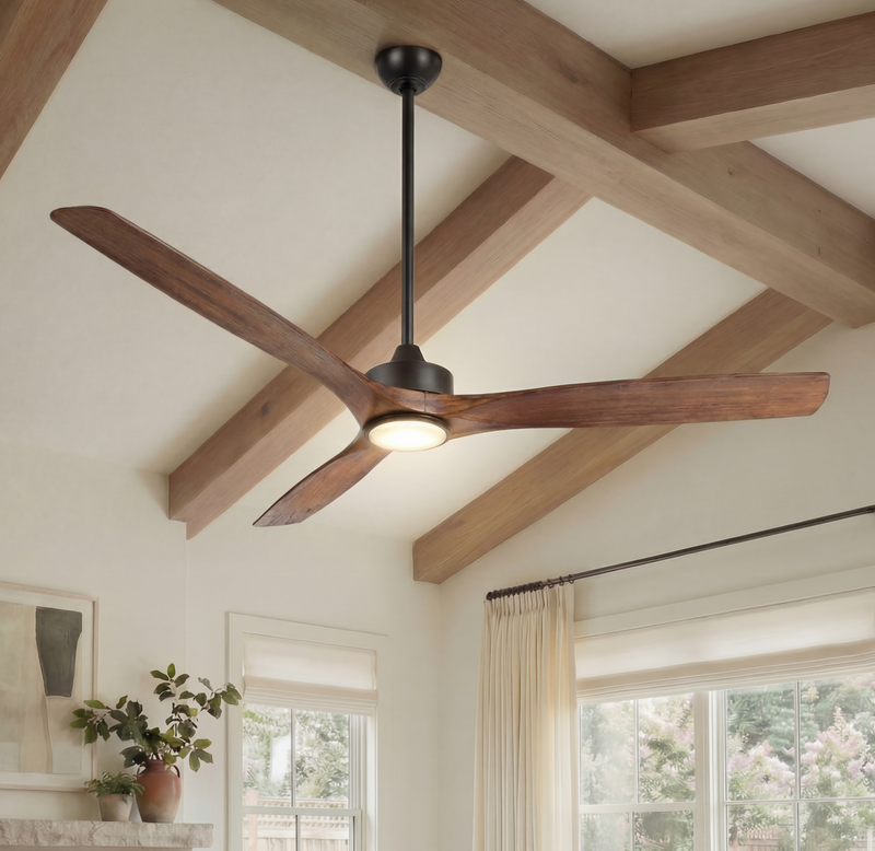 Alexi LED Ceiling Fan 60" – Matte Black