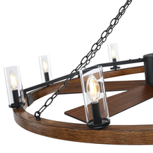 52 Inch Amelia Black Industrial Fandelier with Light and Remote Control - Perimost