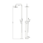 Coast Freestanding Outdoor Shower - Brushed