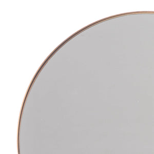 Golden Modern Round Framed Wall Mirror - ParrotUncle