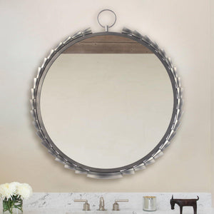 Grey Modern Classic Sunset Wall Mirror - ParrotUncle