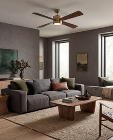 Bucholz Ceiling Fan 52" · Natural Brass