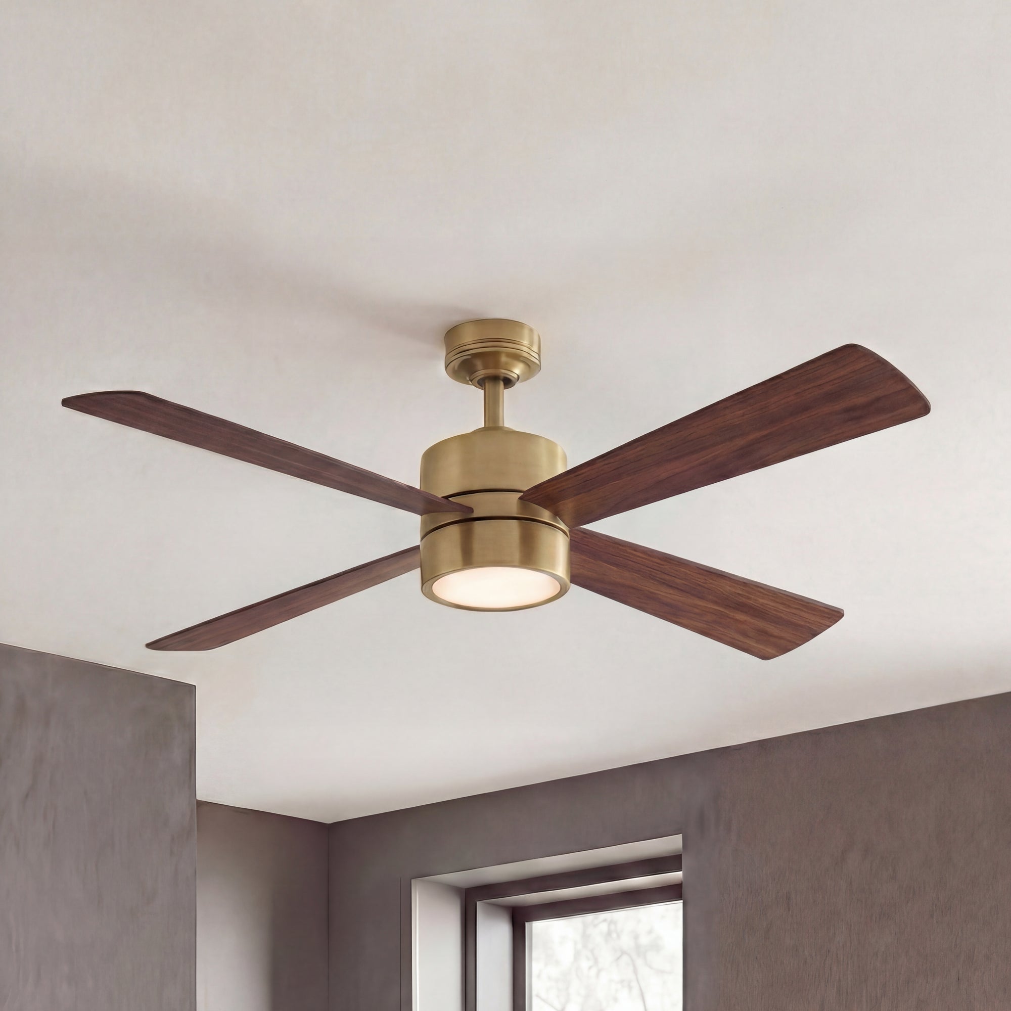 Bucholz Ceiling Fan 52" · Natural Brass