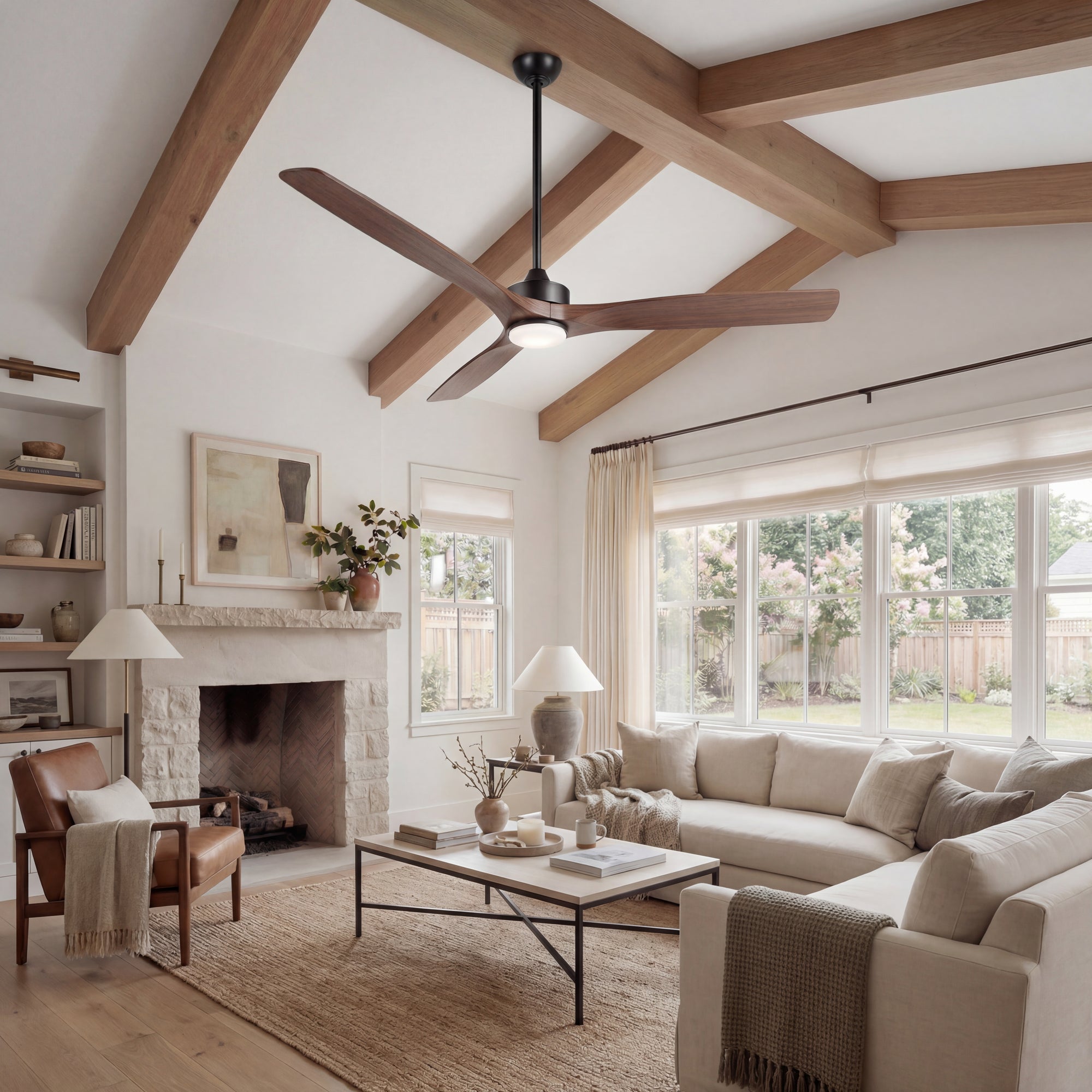 Alexi LED Ceiling Fan 60" – Matte Black