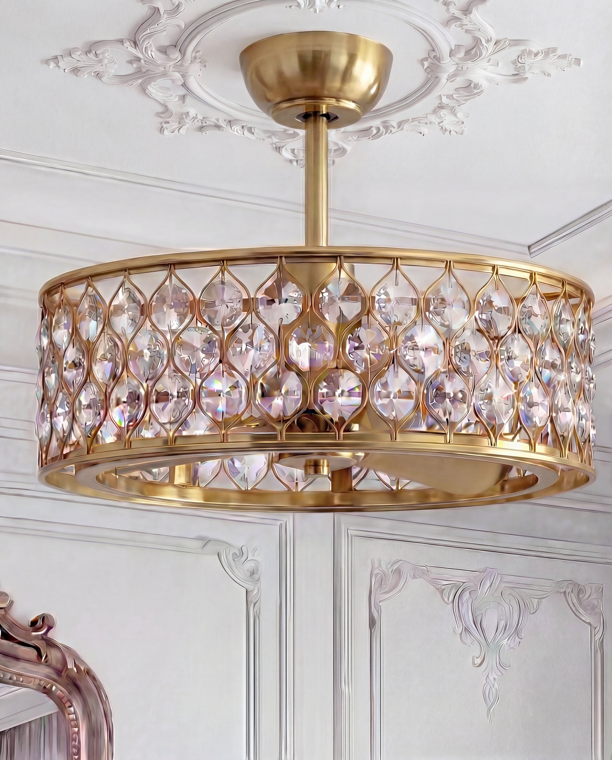 Lattice  Fandelier 25"