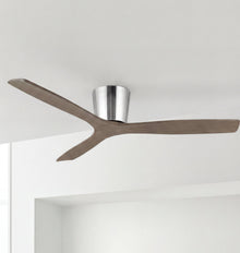 Anemos Wooden-Blade Flush Mount Fan 54"