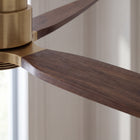 Louise Flush Ceiling Fan 56" · Solid Wood Blades