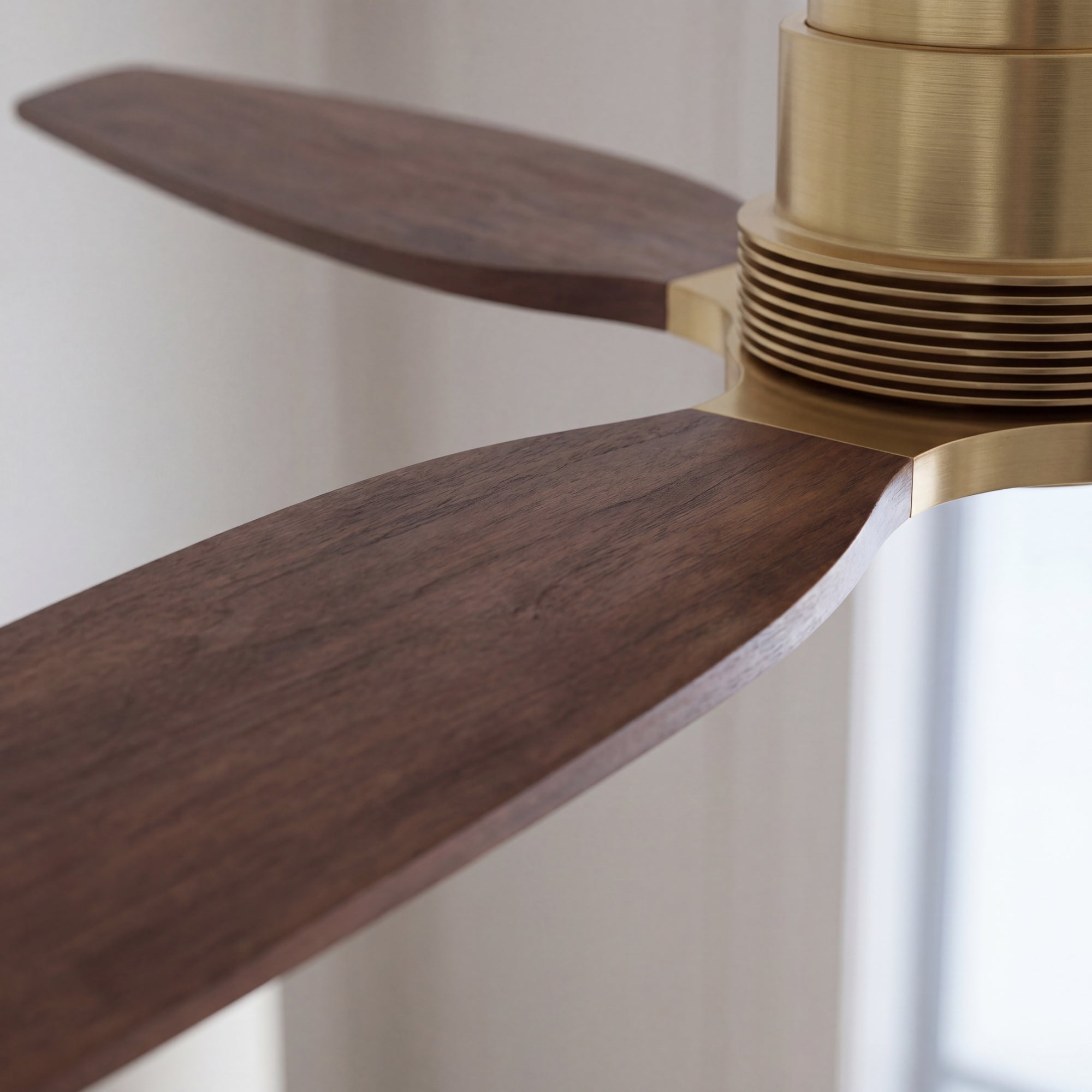Louise Ceiling Fan 56" · Solid Wood Blades · No Light